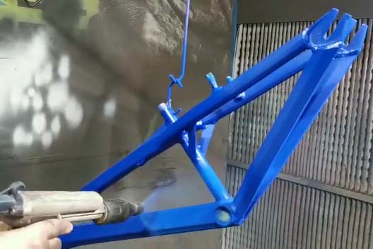 Powder coating bike